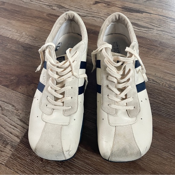 Diesel Y2K cream leather trainers 13 - Picture 4 of 10